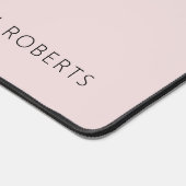 赤面ピンクボスレディーロパーソナライズされたゴ デスクマット (コーナー)