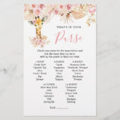 赤面ピンクボホキリン赤ちゃんシャワー財布ゲーム (正面)