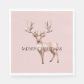 赤面ピンクボホディアー スタンダードランチョンナプキン (正面)