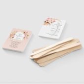 赤面ピンクボホパンパスグラスフローラズ結婚ファン ハンドファン (組立なし)