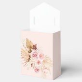 赤面ピンクボホフローラパンパスグラスブライダルシャワー フェイバーボックス (オープン)