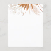 赤面ピンクボホ結婚ズフライヤー チラシ (裏面)