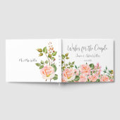 赤面ピンクボ結婚タニカル ゲストブック (全面)