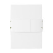 赤面ピンクボ結婚タニカル 招待状ベリーバンド (裏面例)