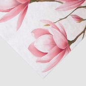 赤面ピンクマグノリアと金ゴールドアクセント 薄葉紙 (詳細)