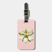 赤面ピンクマグノリア春花モダン咲き60s ラゲッジタグ (正面縦)