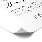 赤面ピンクマグノリア&アジサイ・ミモサバー ポスター (角)