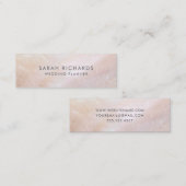 赤面ピンクマザーオブパールシェル スキニー名刺 (正面/裏面)