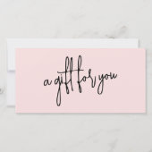 赤面ピンクマッサージスパロゴギフト券 (正面)