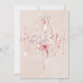 赤面ピンクマリーアントワネット招待状 招待状 (裏面)