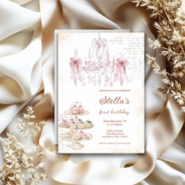 赤面ピンクマリーアントワネット招待状 招待状