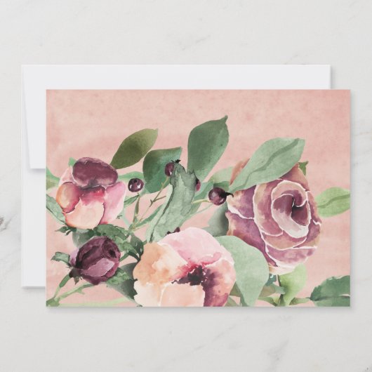 赤面ピンクマルサラフローラ第一聖体 招待状 (裏面)