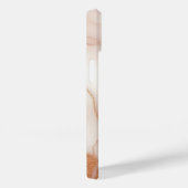 赤面ピンクマーブルiPhone 14ケースと金ゴールド静脈 Case-Mate iPhoneケース (裏面 / 右)