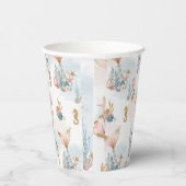 赤面ピンクマーメイドテールベイビーシャワー 紙コップ (右)