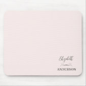 赤面ピンクミニマモダンリスト マウスパッド (正面)