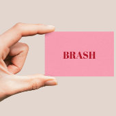 赤面ピンクミニマリスト名刺 名刺