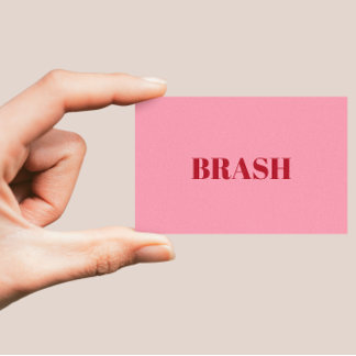 赤面ピンクミニマリスト名刺 名刺