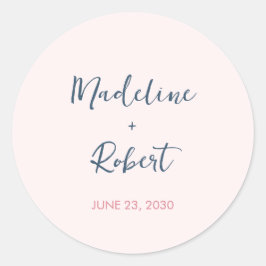 赤面ピンクミニン結婚マリスト封筒用シール ラウンドシール
