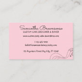 赤面ピンクミレニアルマーメイド 名刺 (裏面)