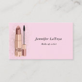 赤面ピンクメイクアップアーティスト 名刺 (正面)