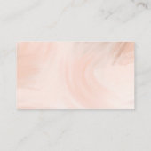 赤面ピンクメスタイリッシュークアップアーティストサロン 名刺 (裏面)