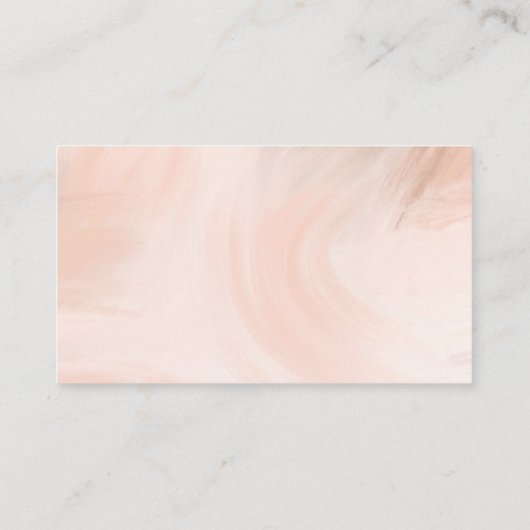 赤面ピンクメスタイリッシュークアップアーティストサロン 名刺 (裏面)