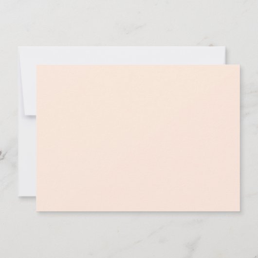 赤面ピンクメルシーボークーエレガントク書 サンキューカード (裏面)