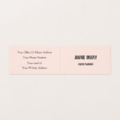 赤面ピンクモダングはっきりしたレーブリースタイリッシュ 名刺 (外部フラット)