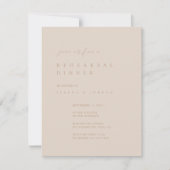 赤面ピンクモダンリハーサルディナー招待状 招待状 (正面)