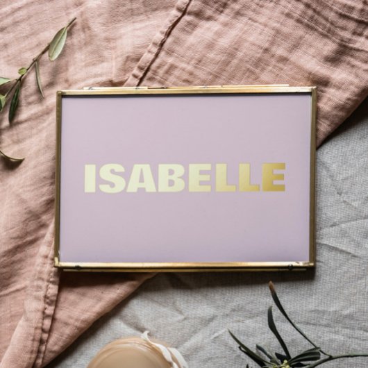 赤面ピンクモダン編集可能はっきりした文字金ゴールド 箔ポスター