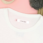 赤面ピンクモダン衣類用サイズラベルブランドラベル ラベル