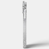 赤面ピンクモノグラムグリッター眼 Case-Mate iPhoneケース (裏面 / 左)