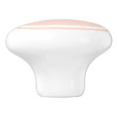 赤面ピンクモノグラムパーソナライズされたドロワーノブ セラミックノブ (側面)