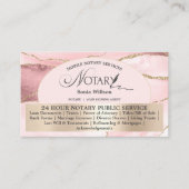 赤面ピンクモバイル公証人&ローン署名業者 名刺 (正面)