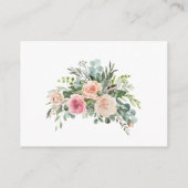 赤面ピンクユーカリフローラ幾何結婚Enc エンクロージャーカード (裏面)