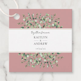 赤面ピンクユーカリプトゥスフォーエバー結婚ズ フェイバータグ