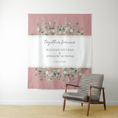 赤面ピンクユーカリ結婚ズフォーエバー タペストリー (インサイチュ)