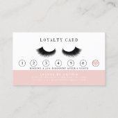 赤面ピンクラッシュズブロウ化粧アーティスト ロイヤリティカード (裏面)