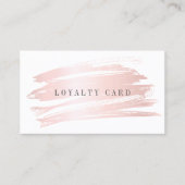 赤面ピンクラッシュズブロウ化粧アーティスト ロイヤリティカード (正面)