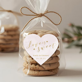 赤面ピンクラブズスウィート結婚式の引き出物 ハートシール