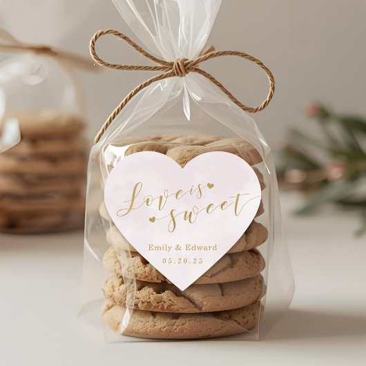 赤面ピンクラブズスウィート結婚式の引き出物 ハートシール