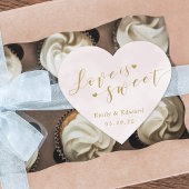 赤面ピンクラブズスウィート結婚式の引き出物 ハートシール