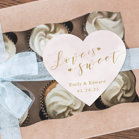 赤面ピンクラブズスウィート結婚式の引き出物 ハートシール