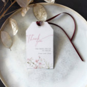 赤面ピンクラブ開花ワイルドフラワーありがとう ギフトタグ