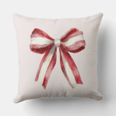 赤面ピンクレッドホワイトペパーミントキツネ クッション (裏面)