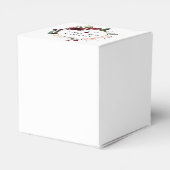 赤面ピンクレッドローズフローラブライダルシャワー フェイバーボックス (裏面サイド)