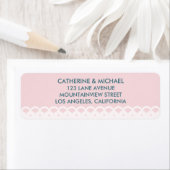 赤面ピンクレースエレガントパタクラシックーン結婚ズ ラベル (インサイチュ)