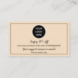 赤面ピンクロゴありがとうビジネス報酬パンチ ロイヤリティカード