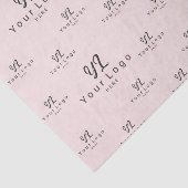 赤面ピンクロゴパターンビジネスブランド包装 薄葉紙 (詳細)