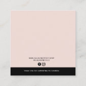 赤面ピンクロゴフープイヤリング表示カード コーリングカード (裏面)